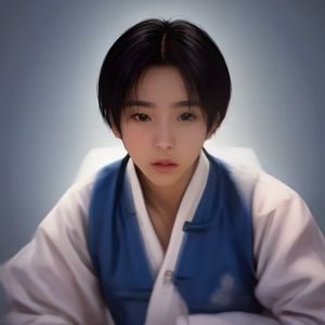 安娜·李，俄罗斯妈妈平台主编，在明亮的书房内微笑阅读双语资料，身后书架陈列着中俄文书籍，展现专业与亲切并重的编辑形象